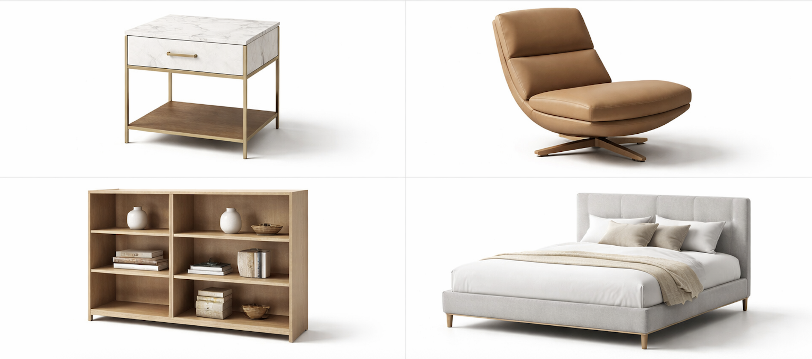 Curated furniture catalog from vetted Foshan suppliers